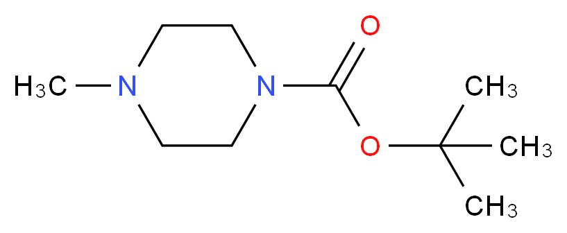 tert-butyl 4-methylpiperazine-1-carboxylate_分子结构_CAS_53788-49-1