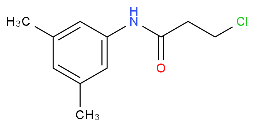 3-Chloro-N-(3,5-dimethylphenyl)propanamide_分子结构_CAS_349097-67-2)