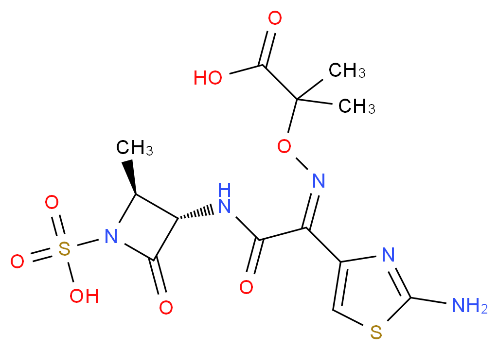 Aztreonam(Azactam)_分子结构_CAS_78110-38-0)