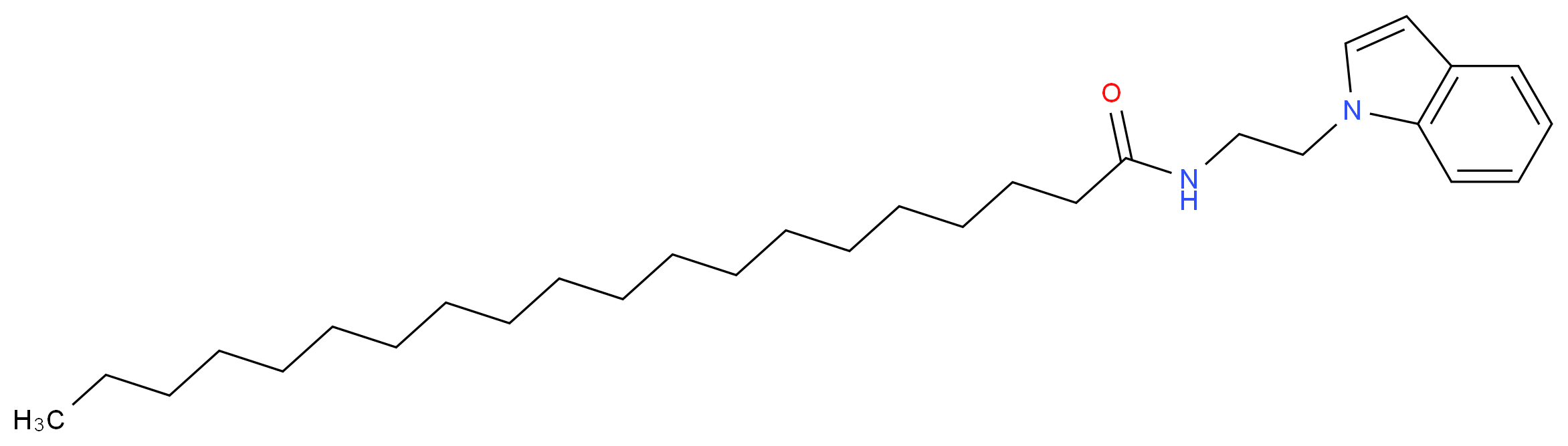 N-[2-(1H-indol-1-yl)ethyl]icosanamide_分子结构_CAS_152766-92-2