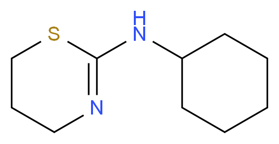 Cyclohexyl-(5,6-dihydro-4H-[1,3]thiazin-2-yl)-amine_分子结构_CAS_99977-36-3)