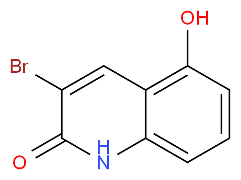 3-Bromo-5-hydroxy-2(1H)-quinolinone_分子结构_CAS_)