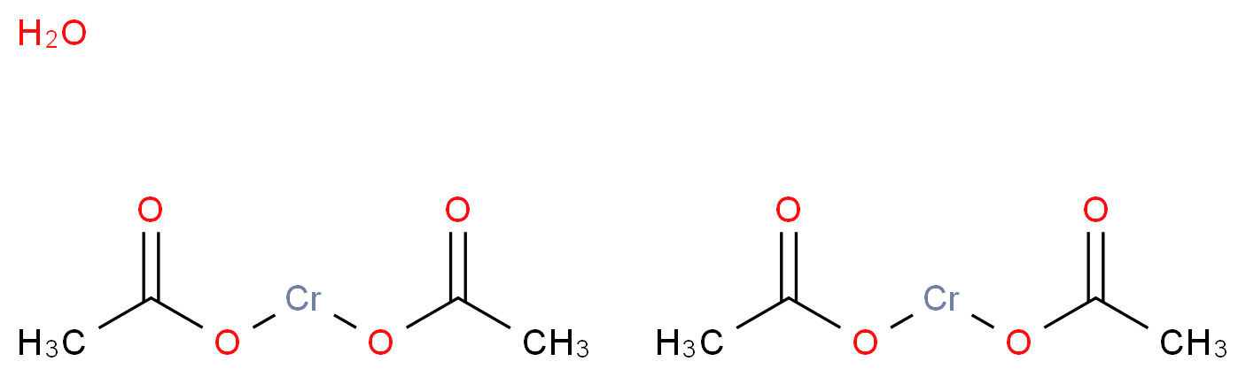 di(acetyloxy)chromio acetate hydrate_分子结构_CAS_14976-80-8