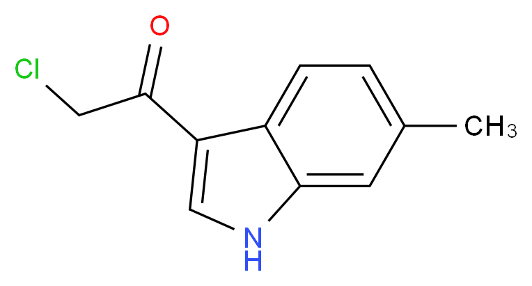 2-Chloro-1-(6-methyl-1H-indol-3-yl)ethanone_分子结构_CAS_)