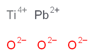 titanium(4+) ion λ<sup>2</sup>-lead(2+) ion trioxidandiide_分子结构_CAS_12060-00-3