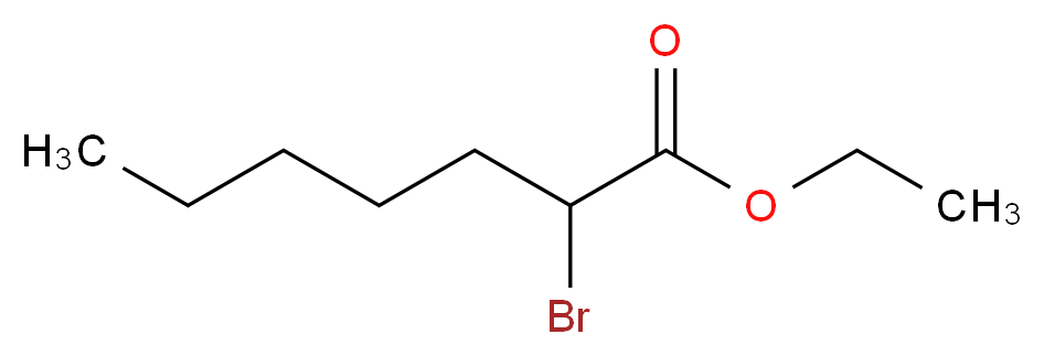 ethyl 2-bromoheptanoate_分子结构_CAS_5333-88-0