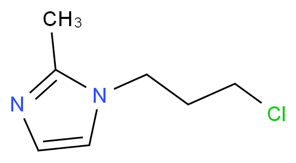 1-(3-chloropropyl)-2-methyl-1H-imidazole_分子结构_CAS_136609-54-6