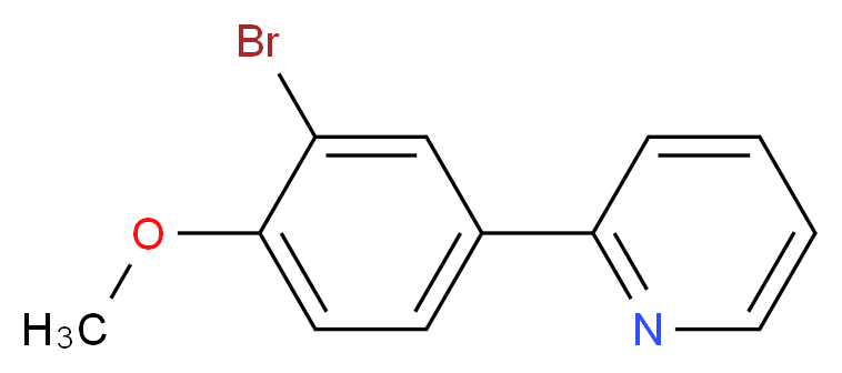 2-(3-Bromo-4-methoxyphenyl)pyridine_分子结构_CAS_168823-65-2)