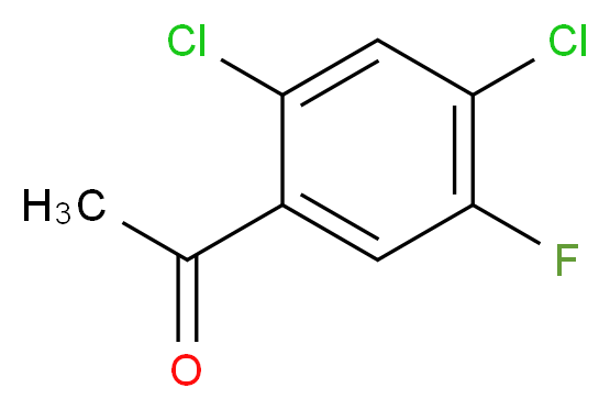 2',4'-二氯-5'-氟苯乙酮_分子结构_CAS_704-10-9)