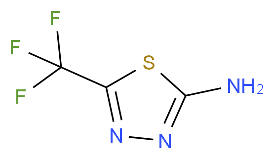 5-(trifluoromethyl)-1,3,4-thiadiazol-2-amine_分子结构_CAS_10444-89-0)