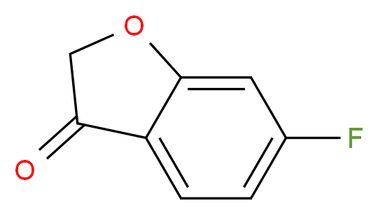 6-FLUORO-3(2H)-BENZOFURANONE_分子结构_CAS_351528-80-8)