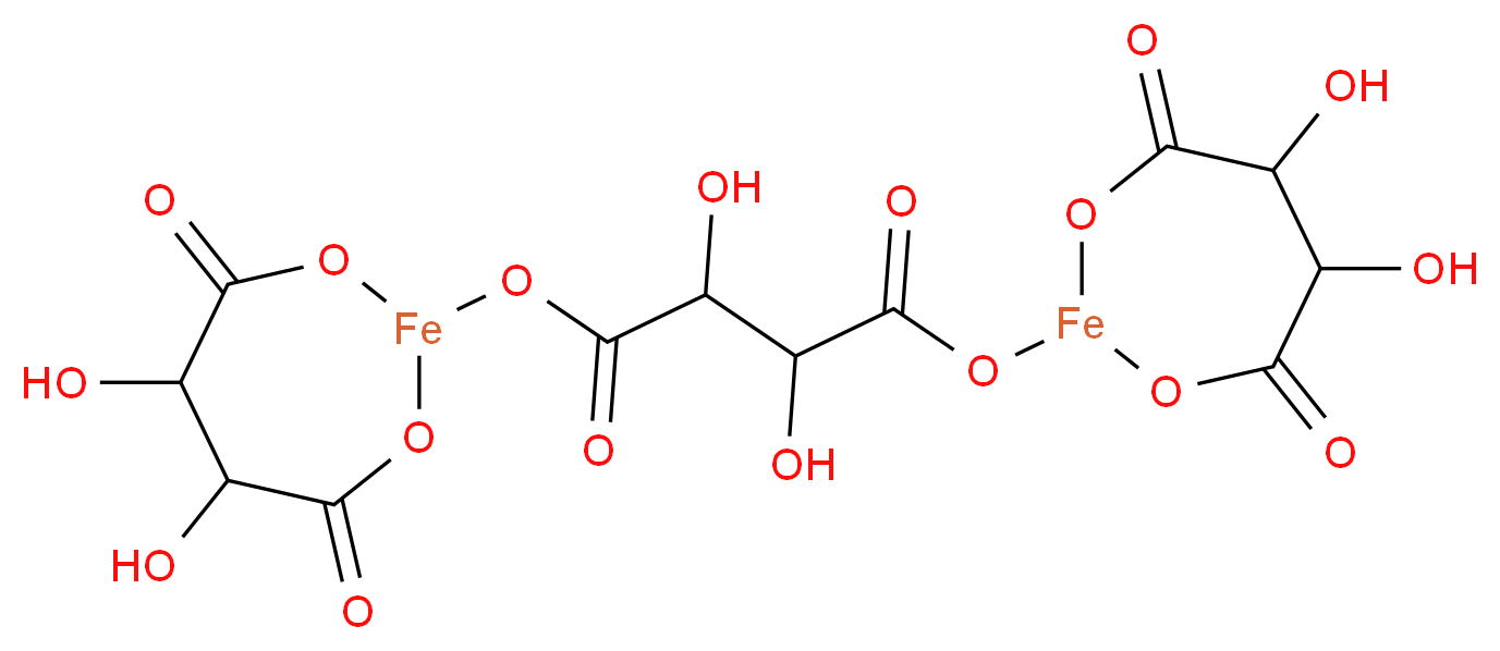 Iron(III) tartrate_分子结构_CAS_2944-68-5)