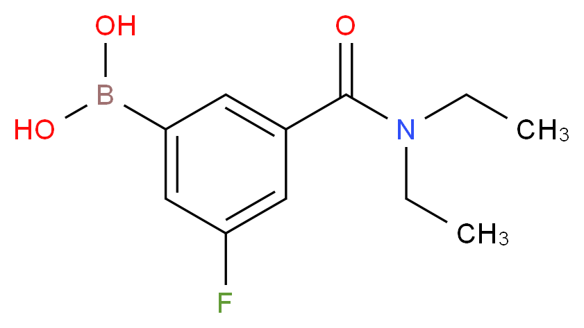 3-FLUORO-5-(DIETHYLCARBAMOYL)PHENYLBORONIC ACID_分子结构_CAS_871332-64-8)