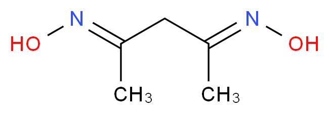 (E)-N-[(4E)-4-(hydroxyimino)pentan-2-ylidene]hydroxylamine_分子结构_CAS_2157-56-4