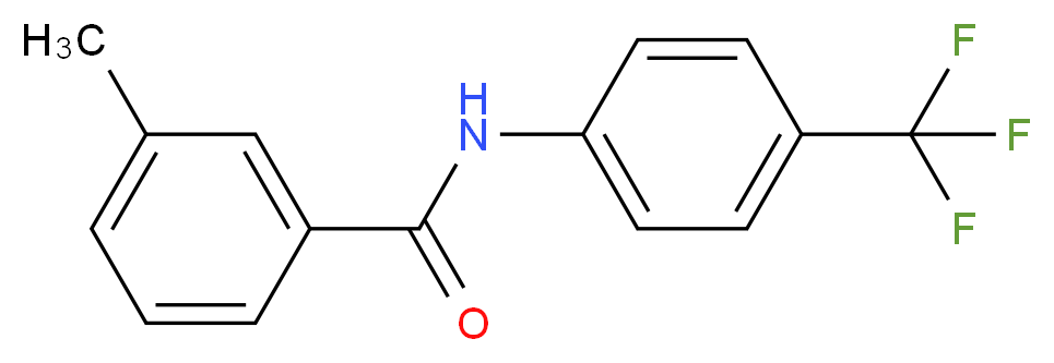 3-methyl-N-[4-(trifluoromethyl)phenyl]benzamide_分子结构_CAS_710291-54-6