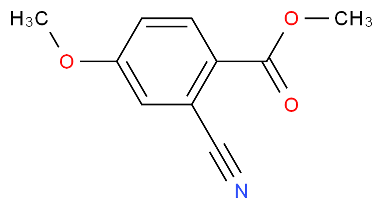 methyl 2-cyano-4-methoxybenzoate_分子结构_CAS_22246-21-5