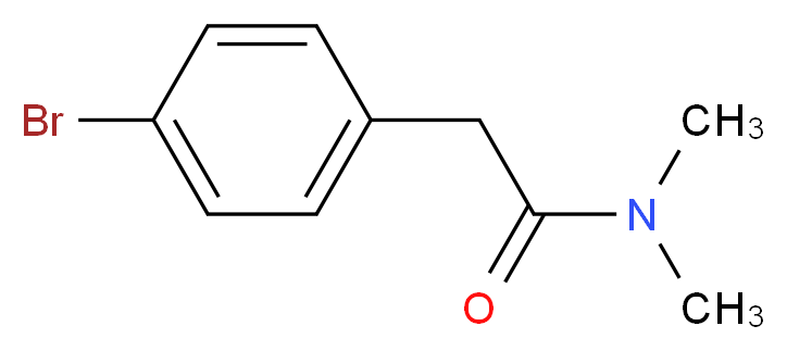 2-(4-bromophenyl)-N,N-dimethylacetamide_分子结构_CAS_19715-80-1