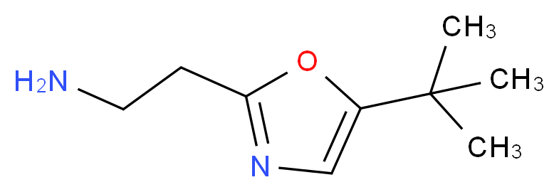 2-(5-tert-butyl-1,3-oxazol-2-yl)ethan-1-amine_分子结构_CAS_1196156-00-9