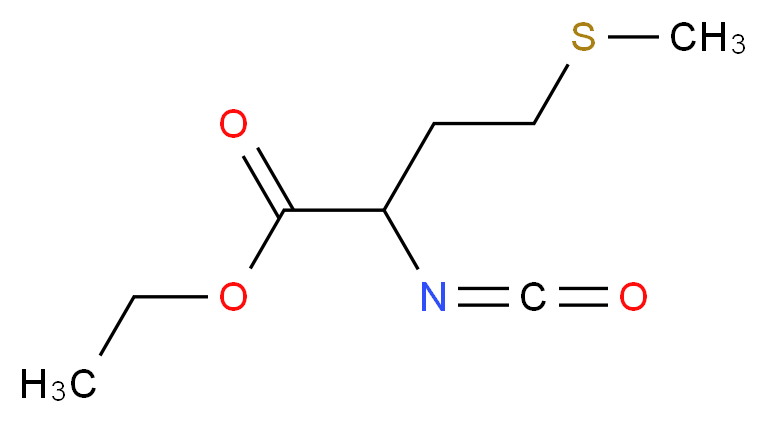ethyl 2-isocyanato-4-(methylsulfanyl)butanoate_分子结构_CAS_64505-12-0