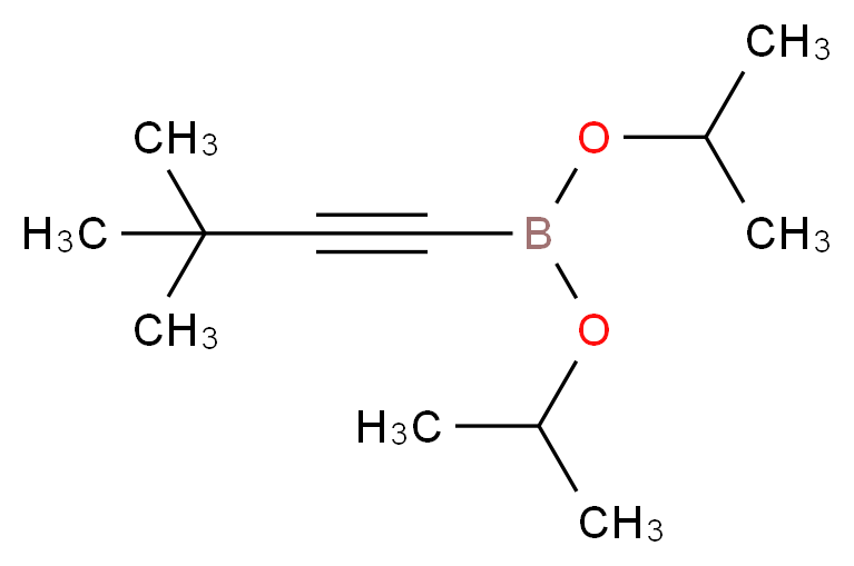 (3,3-二甲基-1-丁炔)硼酸二异丙酯_分子结构_CAS_121021-24-7)