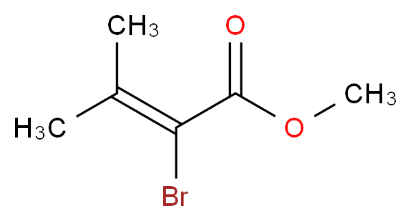 methyl 2-bromo-3-methylbut-2-enoate_分子结构_CAS_51263-40-2