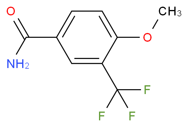 4-methoxy-3-(trifluoromethyl)benzamide_分子结构_CAS_261951-86-4