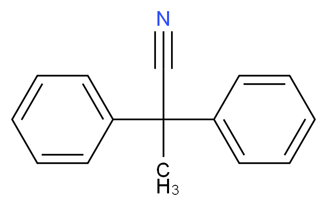 2,2-diphenylpropanenitrile_分子结构_CAS_5558-67-8