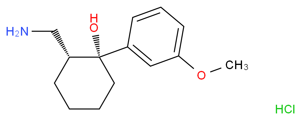 rac N-Bisdesmethyl Tramadol, Hydrochloride_分子结构_CAS_541505-91-3)