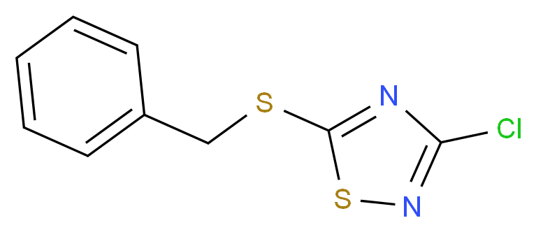 5-(Benzylthio)-3-chloro-1,2,4-thiadiazole_分子结构_CAS_36598-31-9)