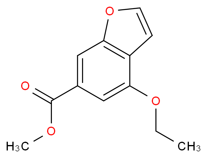 Methyl 4-ethoxy-1-benzofuran-6-carboxylate_分子结构_CAS_)