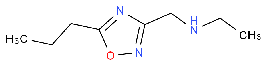 N-[(5-propyl-1,2,4-oxadiazol-3-yl)methyl]ethanamine_分子结构_CAS_915925-27-8)