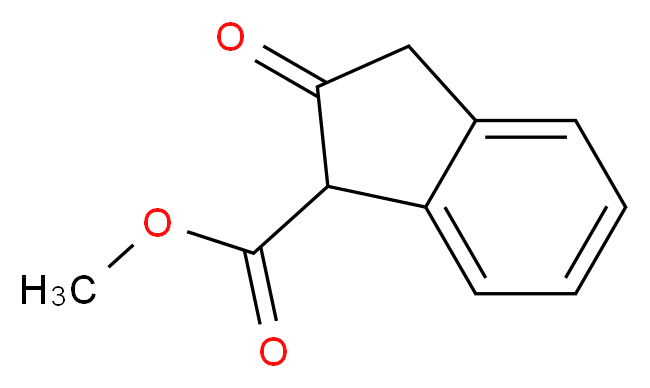 2-氧代茚满-1-甲酸甲酯_分子结构_CAS_104620-34-0)