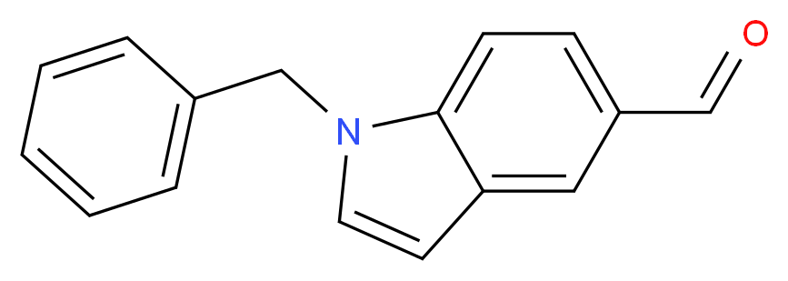 1-benzyl-1H-indole-5-carbaldehyde_分子结构_CAS_63263-88-7