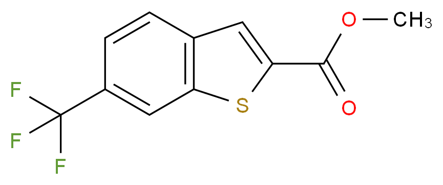 methyl 6-(trifluoromethyl)-1-benzothiophene-2-carboxylate_分子结构_CAS_863118-41-6