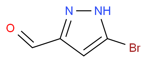 5-bromo-1H-pyrazole-3-carbaldehyde_分子结构_CAS_518357-37-4