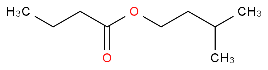 3-methylbutyl butanoate_分子结构_CAS_106-27-4