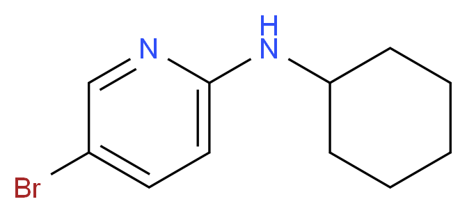 5-bromo-N-cyclohexylpyridin-2-amine_分子结构_CAS_942050-72-8