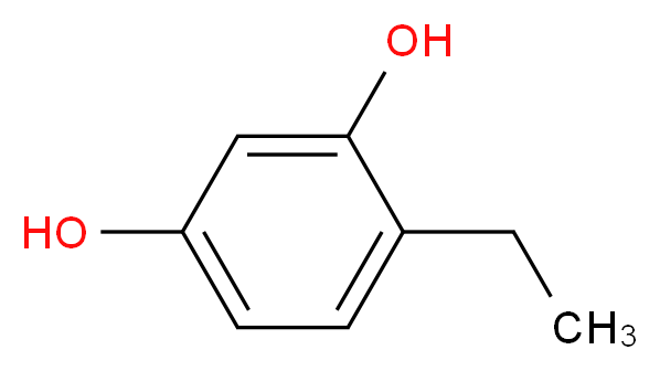 4-ethylbenzene-1,3-diol_分子结构_CAS_2896-60-8
