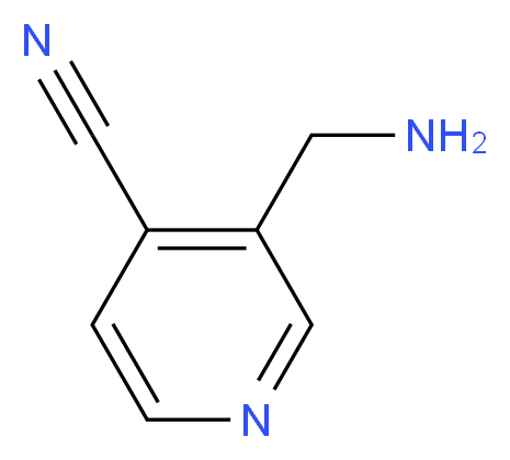 3-(aminomethyl)pyridine-4-carbonitrile_分子结构_CAS_1060809-91-7