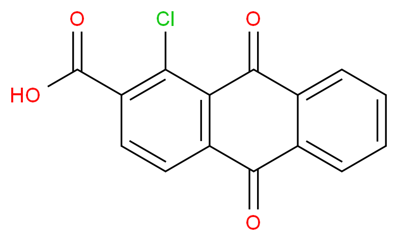 1-Chloro-9,10-dioxo-9,10-dihydro-anthracene-2-carboxylic acid_分子结构_CAS_82-23-5)