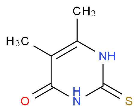 5,6-Dimethyl-2-thiouracil_分子结构_CAS_28456-54-4)