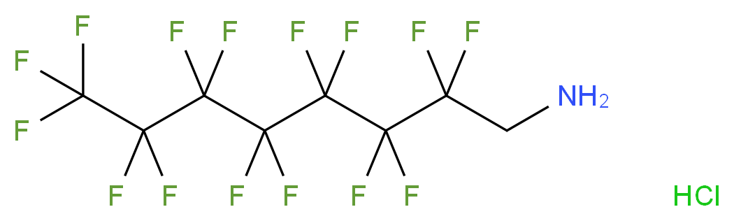 2,2,3,3,4,4,5,5,6,6,7,7,8,8,8-pentadecafluorooctan-1-amine hydrochloride_分子结构_CAS_5678-75-1