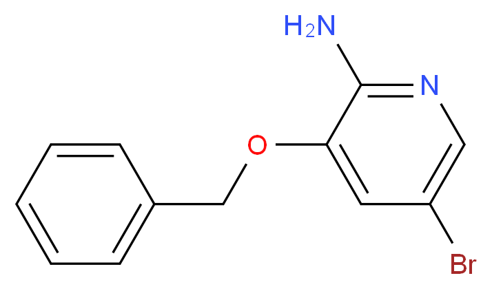 2-氨基-3-苄氧-5-溴吡啶_分子结构_CAS_754230-78-9)