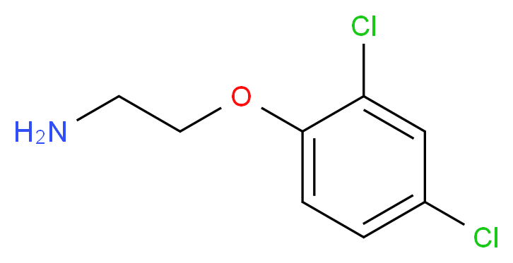 1-(2-aminoethoxy)-2,4-dichlorobenzene_分子结构_CAS_1199-28-6