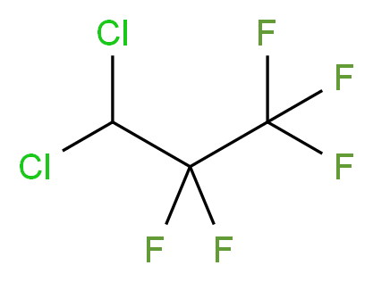 1,1-Dichloro-2,2,3,3,3-pentafluoropropane (HCFC-225ca/cb/aa) 70%_分子结构_CAS_422-56-0)