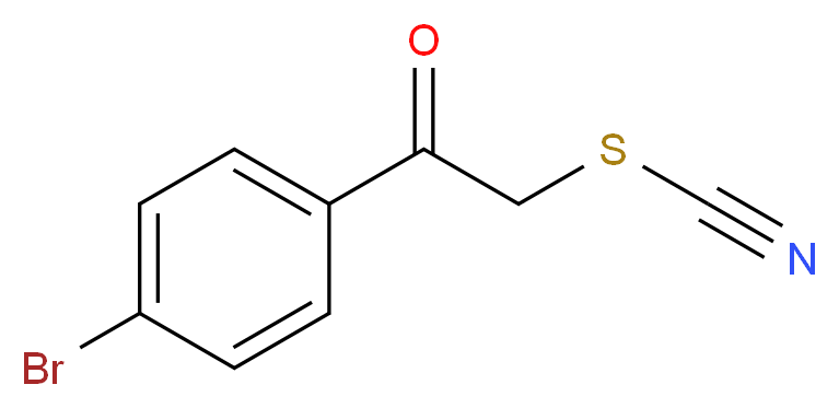 2-(4-Bromophenyl)-2-oxoethyl thiocyanate_分子结构_CAS_65679-14-3)