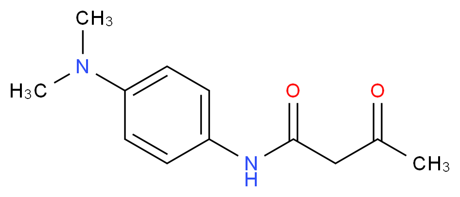 N-[4-(dimethylamino)phenyl]-3-oxobutanamide_分子结构_CAS_38659-86-8