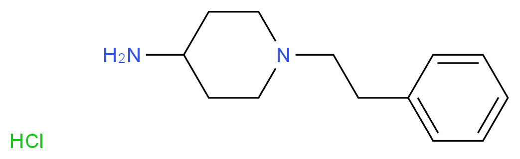 1-PHENETHYL-PIPERIDIN-4-YLAMINE HYDROCHLORIDE_分子结构_CAS_127285-07-8)