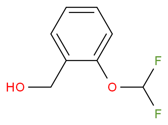 [2-(difluoromethoxy)phenyl]methanol_分子结构_CAS_72768-94-6