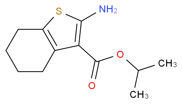 Isopropyl 2-amino-4,5,6,7-tetrahydro-1-benzothiophene-3-carboxylate_分子结构_CAS_)